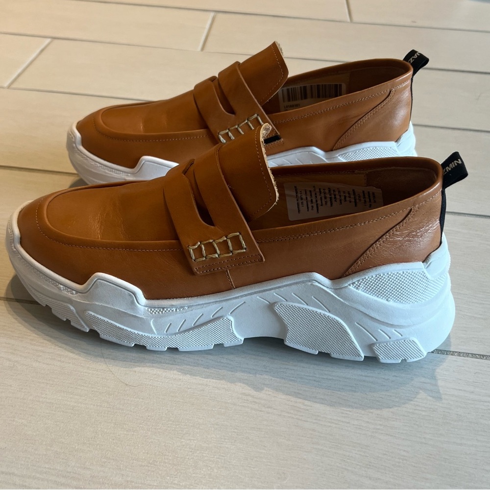 New Platform Leather Mocassin Sneakers
